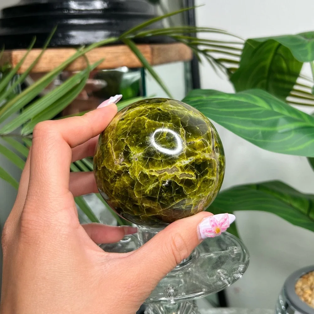 Green Opal Sphere- GOS1 - Picture 5 of 5